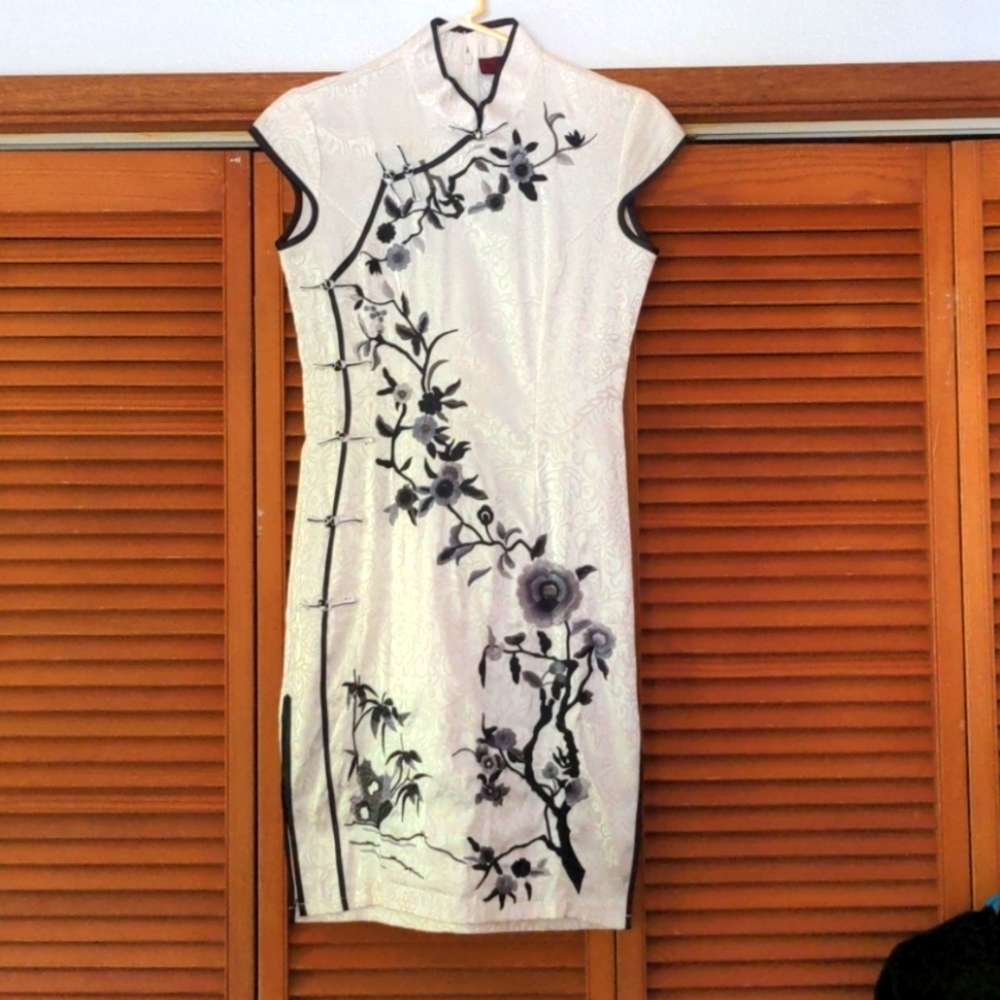 Authentic Embroidered Silk Dress